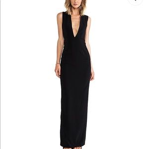 Black floor length Solace London Casa Maxi Dress